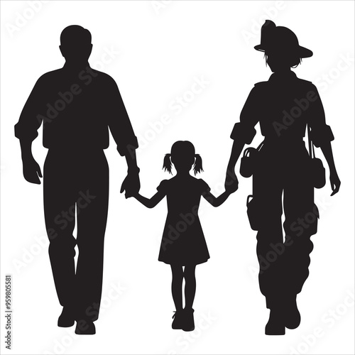 fireman silhouette Vector Firefighter Man silhouette  collection, 

