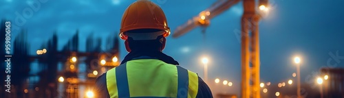 Construction Worker in Refl...
