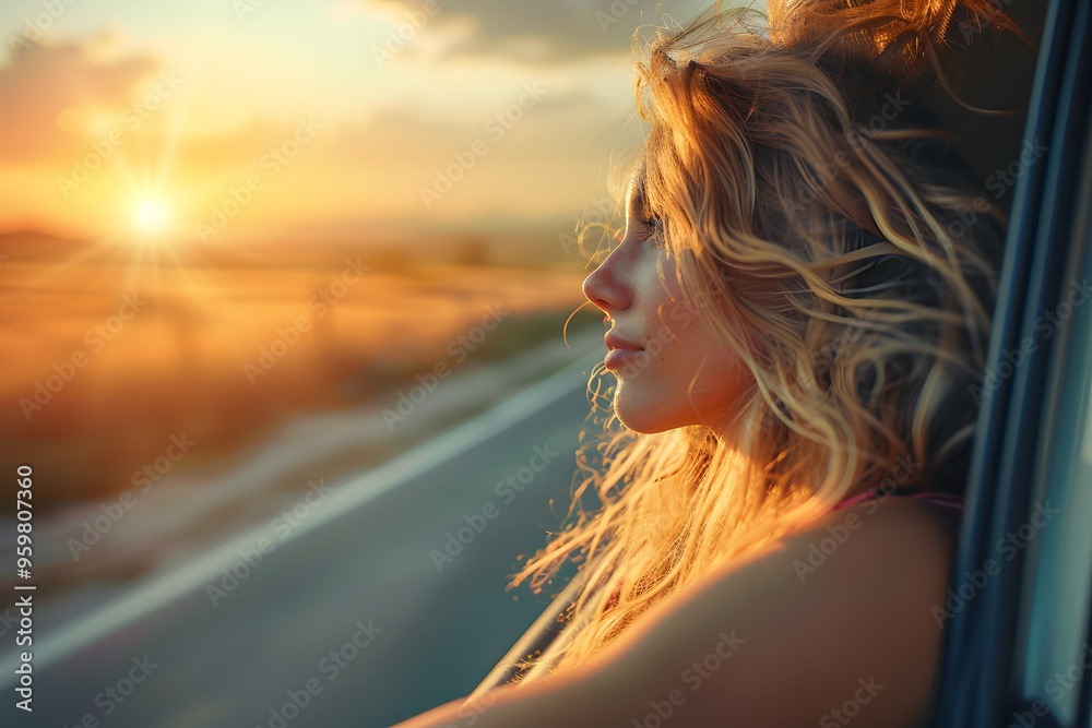 Serene Sunset Drive: A Moment of Reflection on the Open Road Serene Sunset Drive: A Moment of Reflection on the Open Road