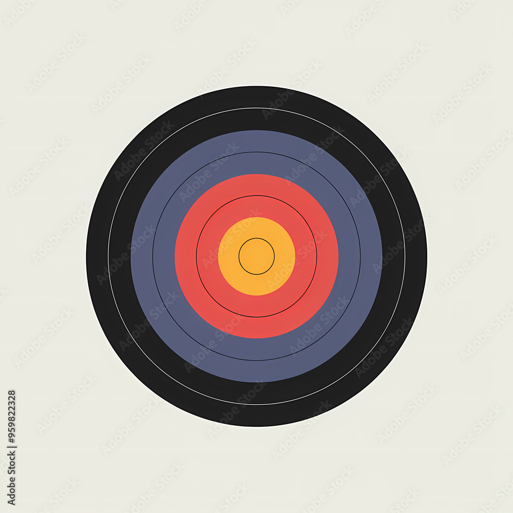 illustration of a archery target illustration of a archery target