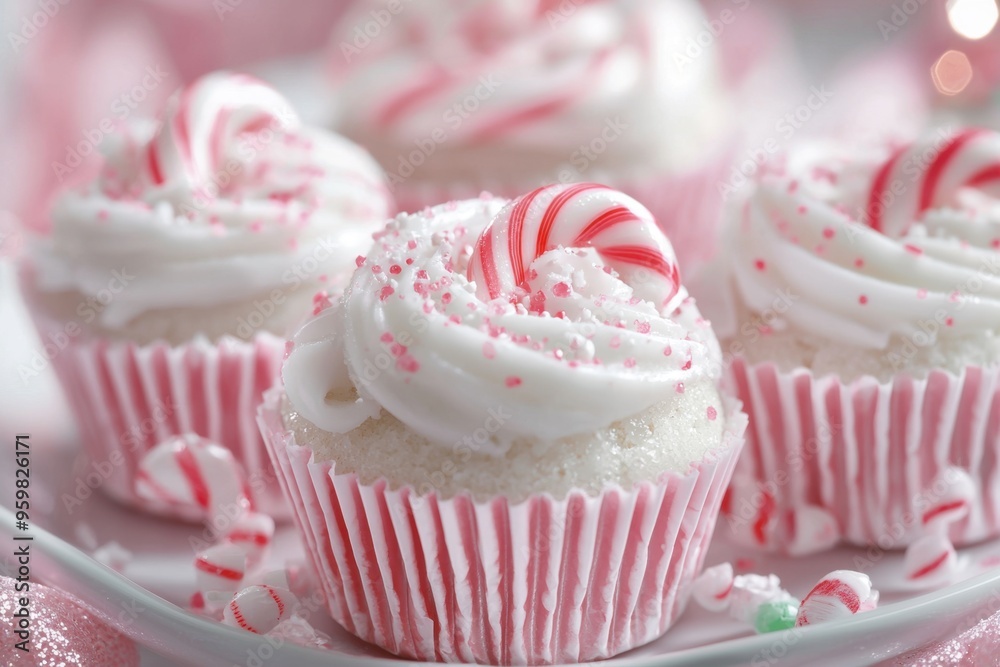 Peppermint Candy Cupcakes. Peppermint Candy Cupcakes.
