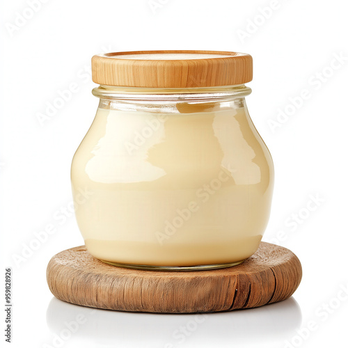 Mayonnaise Jar Isolated