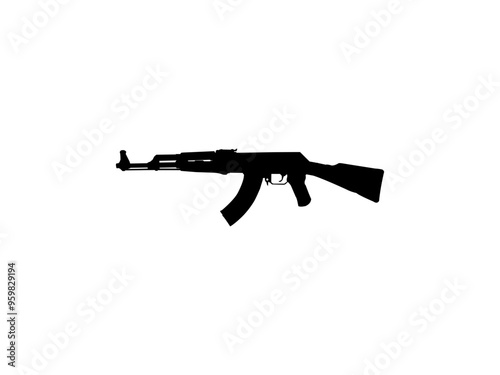 gun isolated on white
