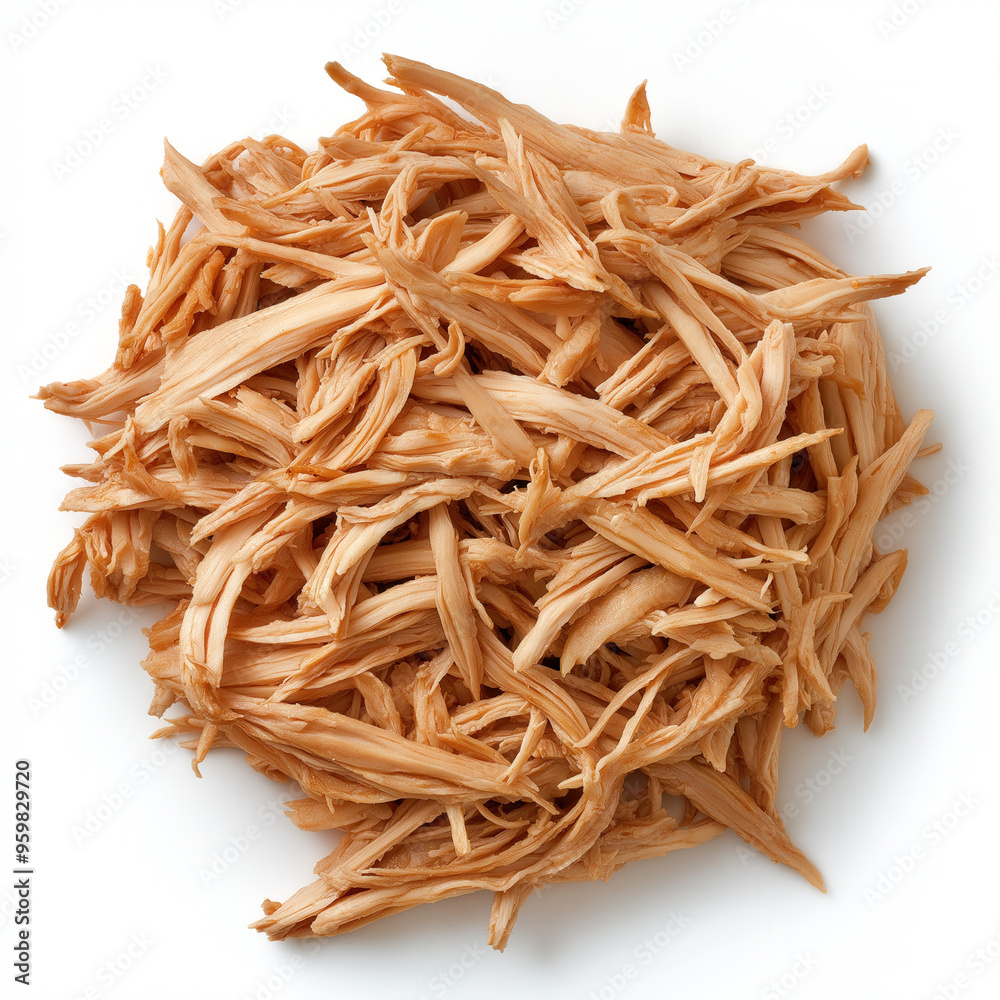 Shredded Chicken Isolated