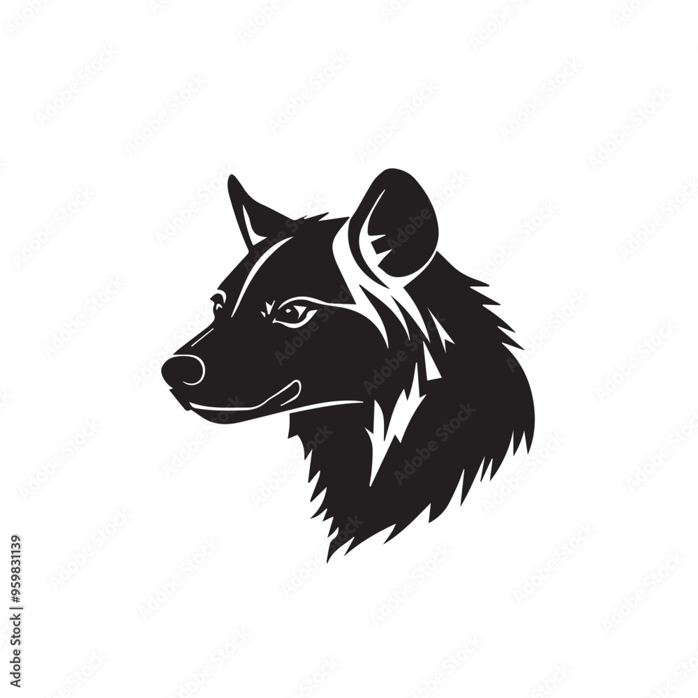 Hyena in cartoon, doodle style . Image for t-shirt, web, mobile apps and ui. Isolated 2d vector illustration in logo, icon, sketch style, Eps 10, black and white. AI Generative Hyena in cartoon, doodle style . Image for t-shirt, web, mobile apps and ui. Isolated 2d vector illustration in logo, icon, sketch style, Eps 10, black and white. AI Generative