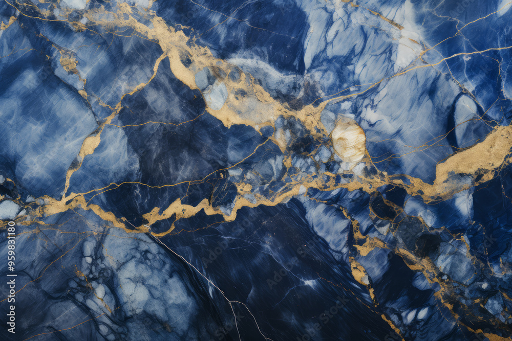 Processed collage of luxurious navy blue ink marble texture. Background for banner Processed collage of luxurious navy blue ink marble texture. Background for banner