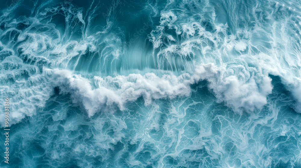 A large wave crashing into the ocean A large wave crashing into the ocean