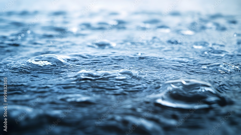 Close-up of water ripples and bubbles creating a tranquil aquatic texture Close-up of water ripples and bubbles creating a tranquil aquatic texture
