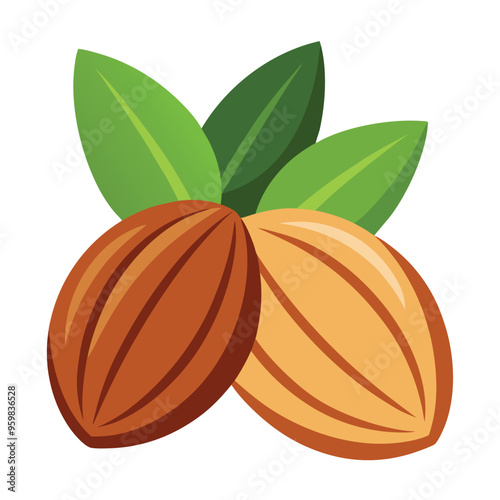 Almond Delights Vector Design for Healthy Snacking