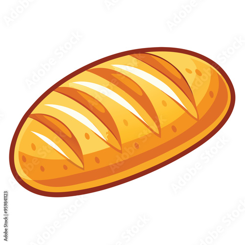 bread cartoon vector