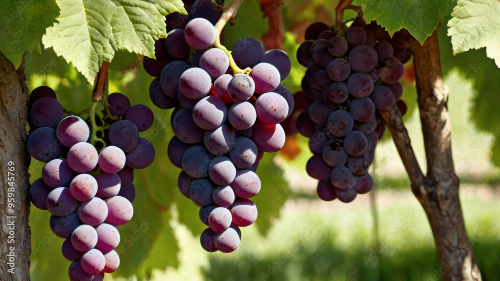 Fototapeta premium GRAPES on tree