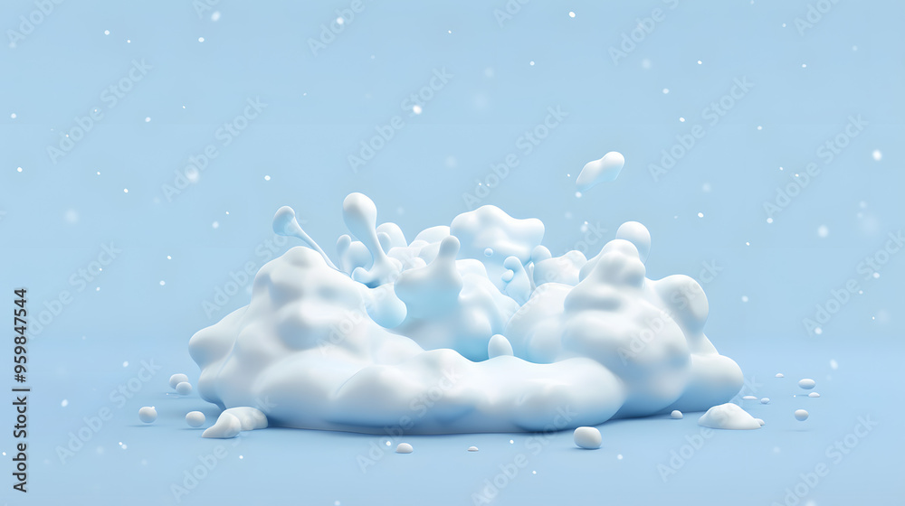 Snowdrift Winter elements icon 3D Cartoon Snowdrift Winter elements icon 3D Cartoon