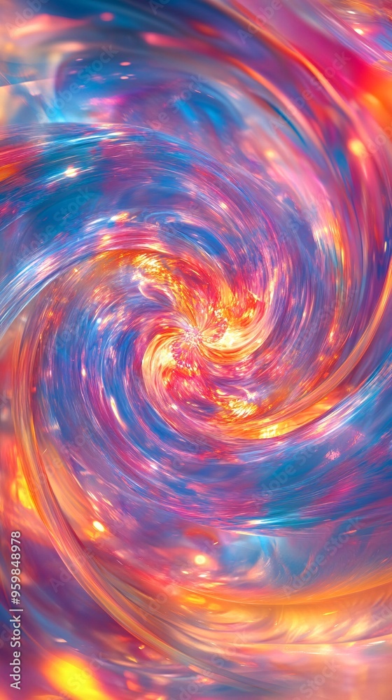 Holographic Background Featuring Swirling Light Holographic Background Featuring Swirling Light