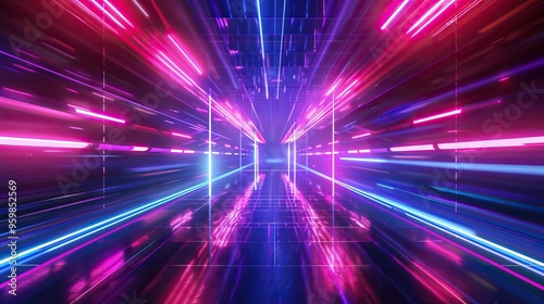 Neon Lights Tunnel