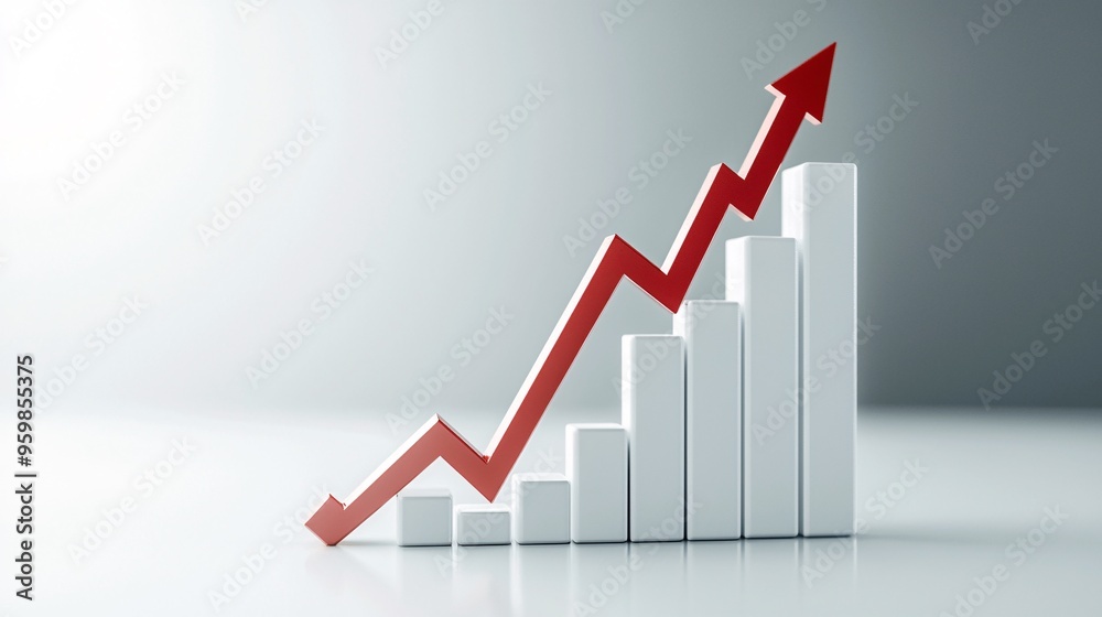Digital graph showing sharp declines in interest rates, global financial crisis concept Digital graph showing sharp declines in interest rates, global financial crisis concept