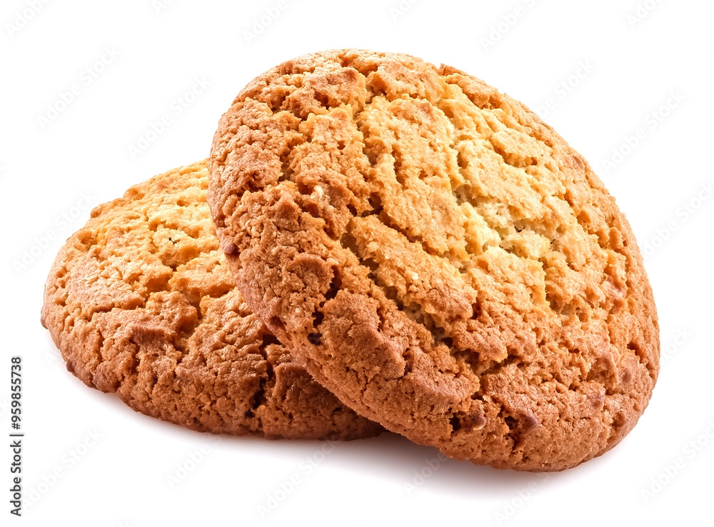 oatmeal cookies isolated on white background oatmeal cookies isolated on white background