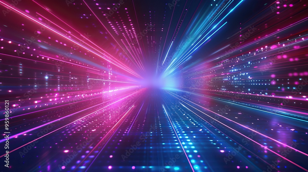 Neon Lights Tunnel Neon Lights Tunnel