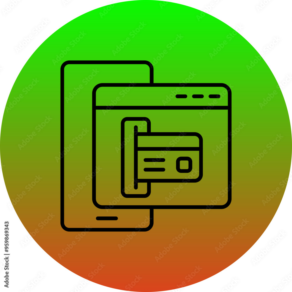 Smartphone Payment Icon Smartphone Payment Icon