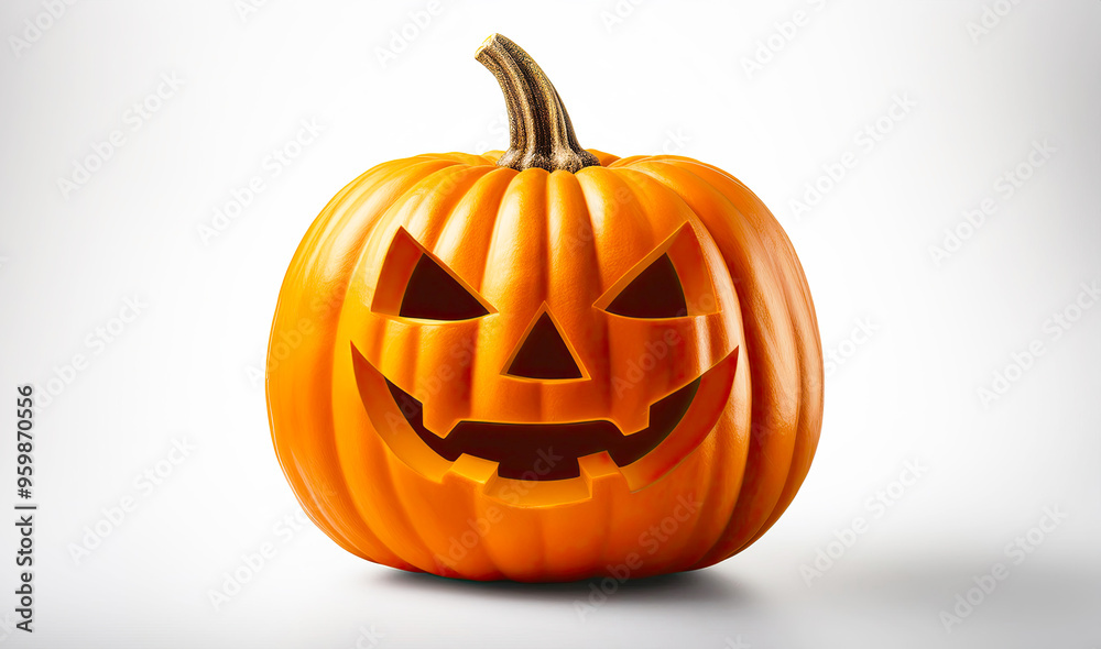 Halloween pumpkin isolated on white background Halloween pumpkin isolated on white background