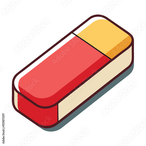 Creative Eraser Design Vector Illustration