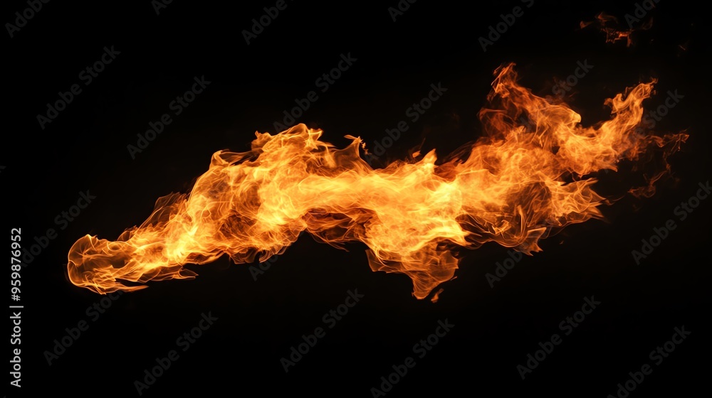 Dynamic and captivating flame formation against a black background, perfect for highlighting energy and intensity in your projects. Dynamic and captivating flame formation against a black background, perfect for highlighting energy and intensity in your projects.