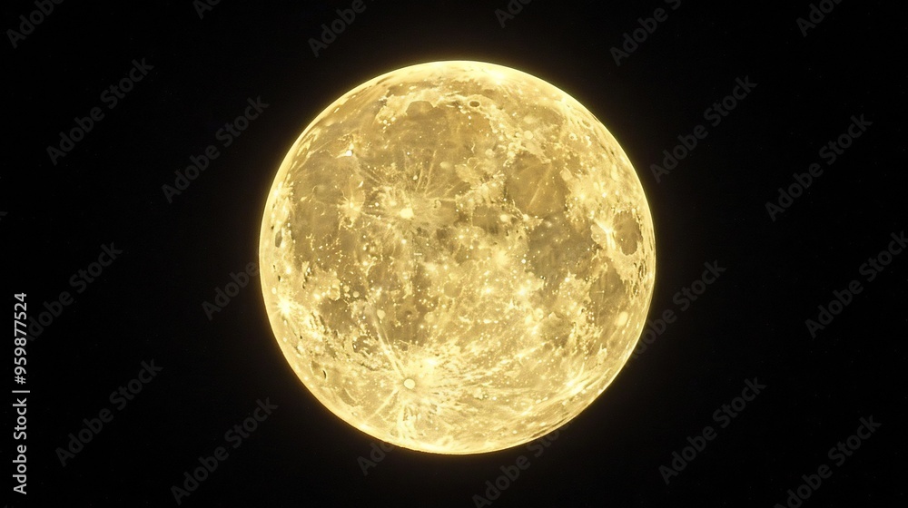 Obraz premium Full Moon during an eclipse showcasing its luminous presence and dramatic contrast against the darkened sky