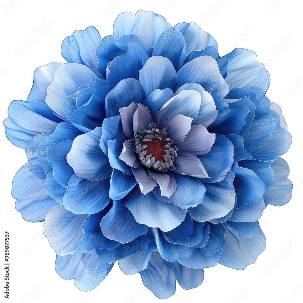Obraz premium blue hydrangea flower on transparent background png