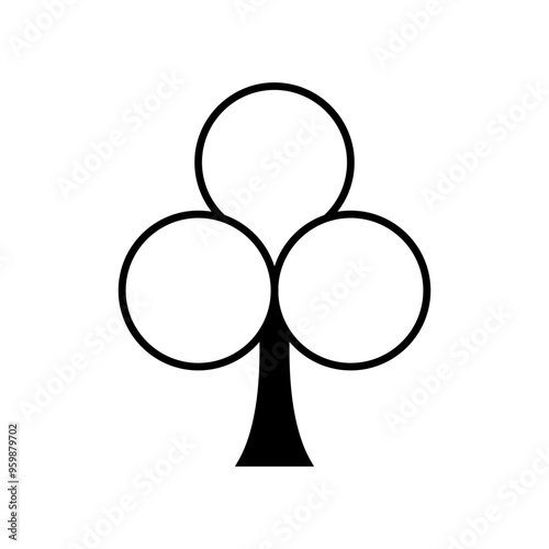 Tree icon vector. Plant illustration sign. Garden symbol or logo.