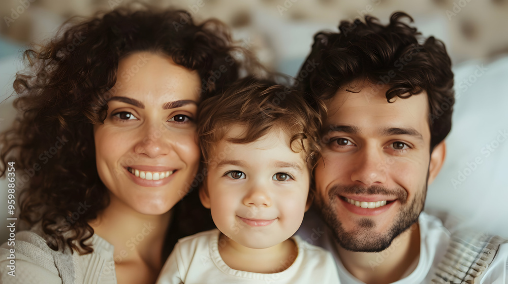 Fototapeta premium Family Time For Laughter And Fun. Shot Hap