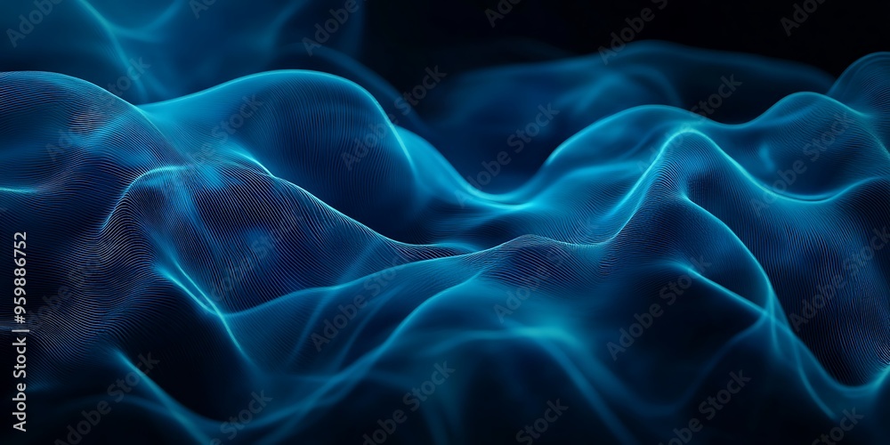 Obraz premium High quality hyper realistic abstract background with a colorful wave generative ai