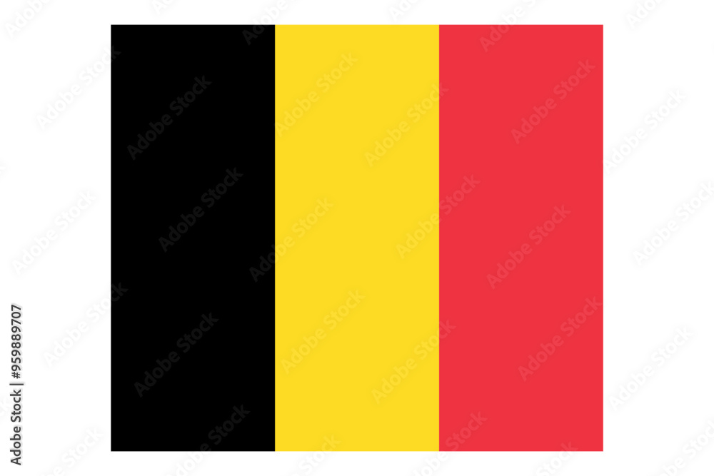 Fototapeta premium Belgium flag waving 3D gradient background frame border shiny silk textured isolated on white background bunting vector illustration and png 300dpi 