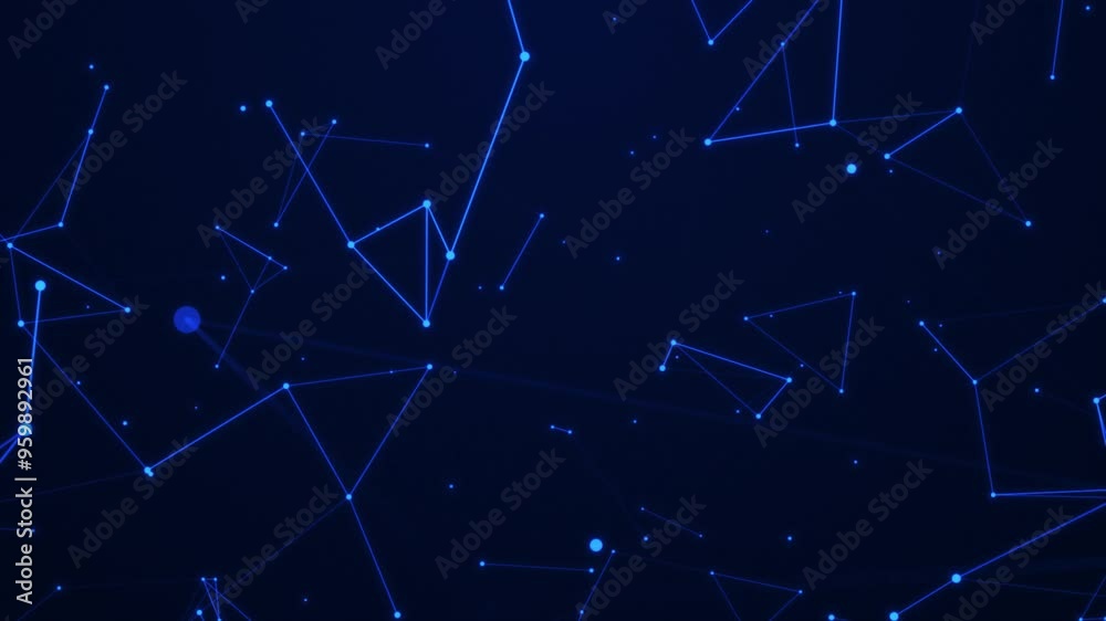 Digital background made of glowing lines connected by dots, futuristic abstract blue background made of different lines and dots Digital background made of glowing lines connected by dots, futuristic abstract blue background made of different lines and dots