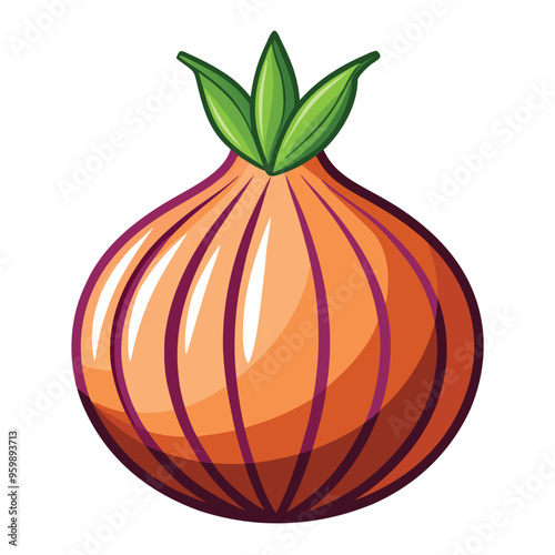 onion vector illustration for kitchen design