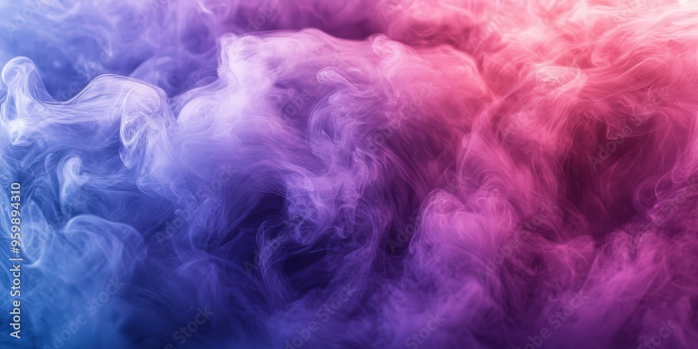Obraz premium Acrylic Ink Cloud Swirling in Water Dreamy Abstract Effect