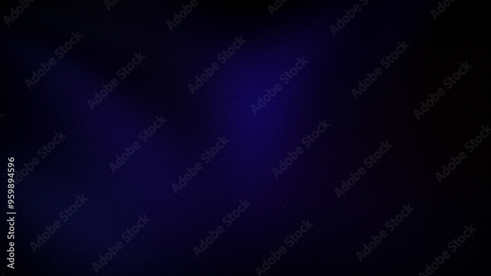 Obraz premium Dark purple gradient background with subtle blue hues and a grainy texture, perfect for creating a moody, atmospheric backdrop for digital designs and presentations