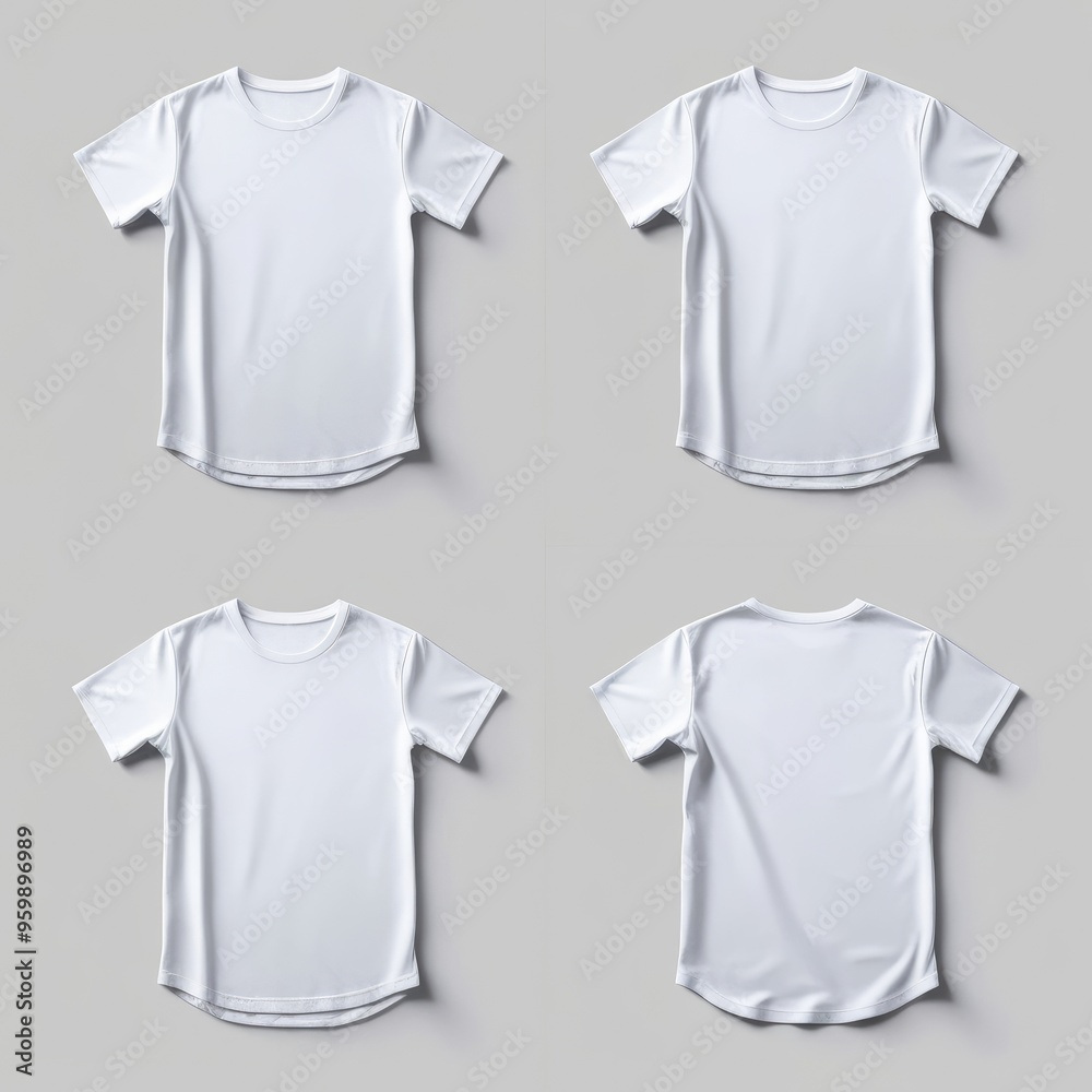 front and back white t-shirt mockup with white background front and back white t-shirt mockup with white background