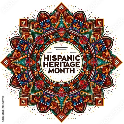 Mandala Design Celebrating Hispanic Heritage Month