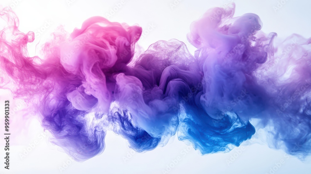 Acrylic Ink Cloud Swirling in Water Dreamy Abstract Effect Acrylic Ink Cloud Swirling in Water Dreamy Abstract Effect