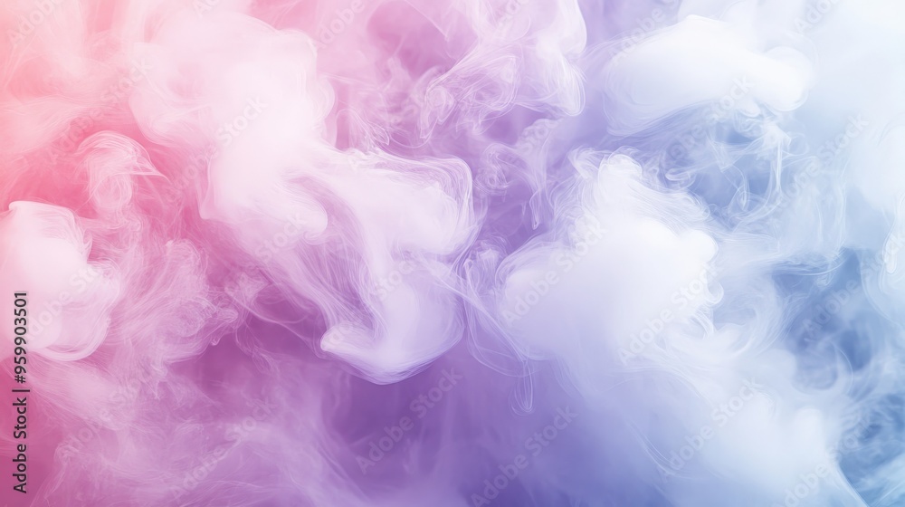 Obraz premium Acrylic Ink Cloud Swirling in Water Dreamy Abstract Effect