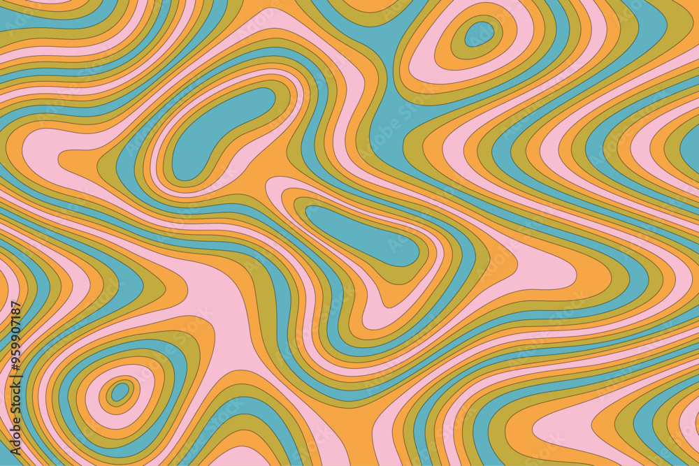 Retro Groovy Psychedelic Background Retro Groovy Psychedelic Background