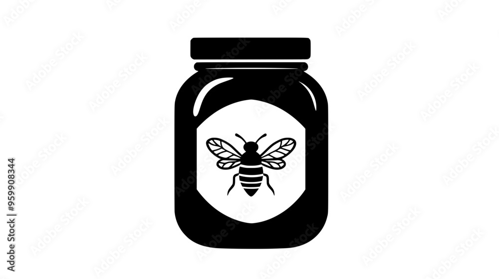 Jar of honey marked with biodynamic farming certification Jar of honey marked with biodynamic farming certification