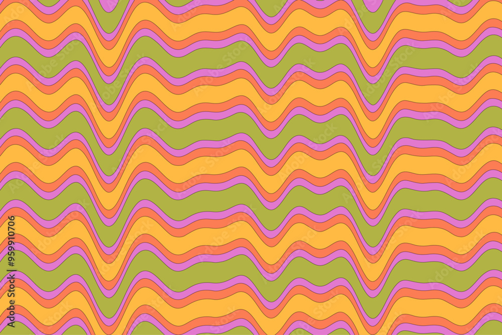 Retro Groovy Psychedelic Background Retro Groovy Psychedelic Background