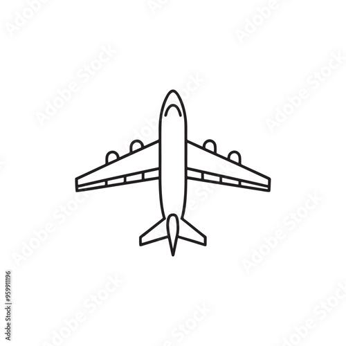Plane icon. Flying planes. Flight transport symbol. Plane outline. Plane logo. Travel illustration. Holiday symbol. Vector illustration.