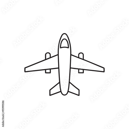 Plane icon. Flying planes. Flight transport symbol. Plane outline. Plane logo. Travel illustration. Holiday symbol. Vector illustration.