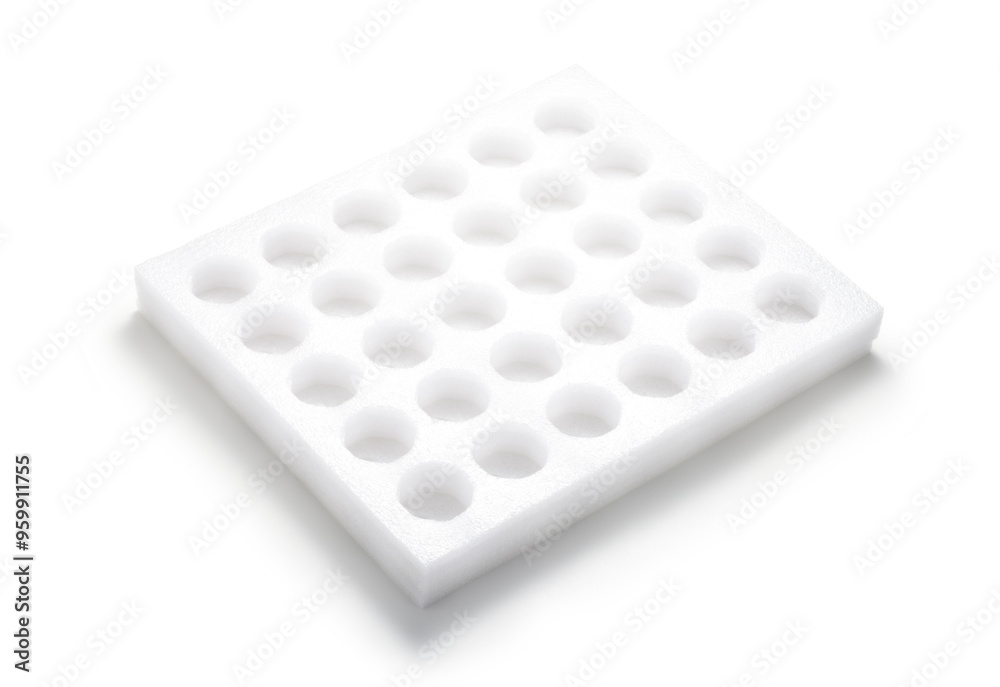 Empty egg tray isolated on white background Empty egg tray isolated on white background