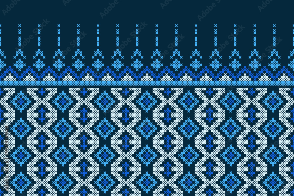 Festive Sweater Design. Seamless Knitted Pattern Festive Sweater Design. Seamless Knitted Pattern