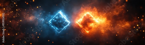 Wallpaper Mural Holographic Versus Logo with Lightning for Esports Tournament Torontodigital.ca