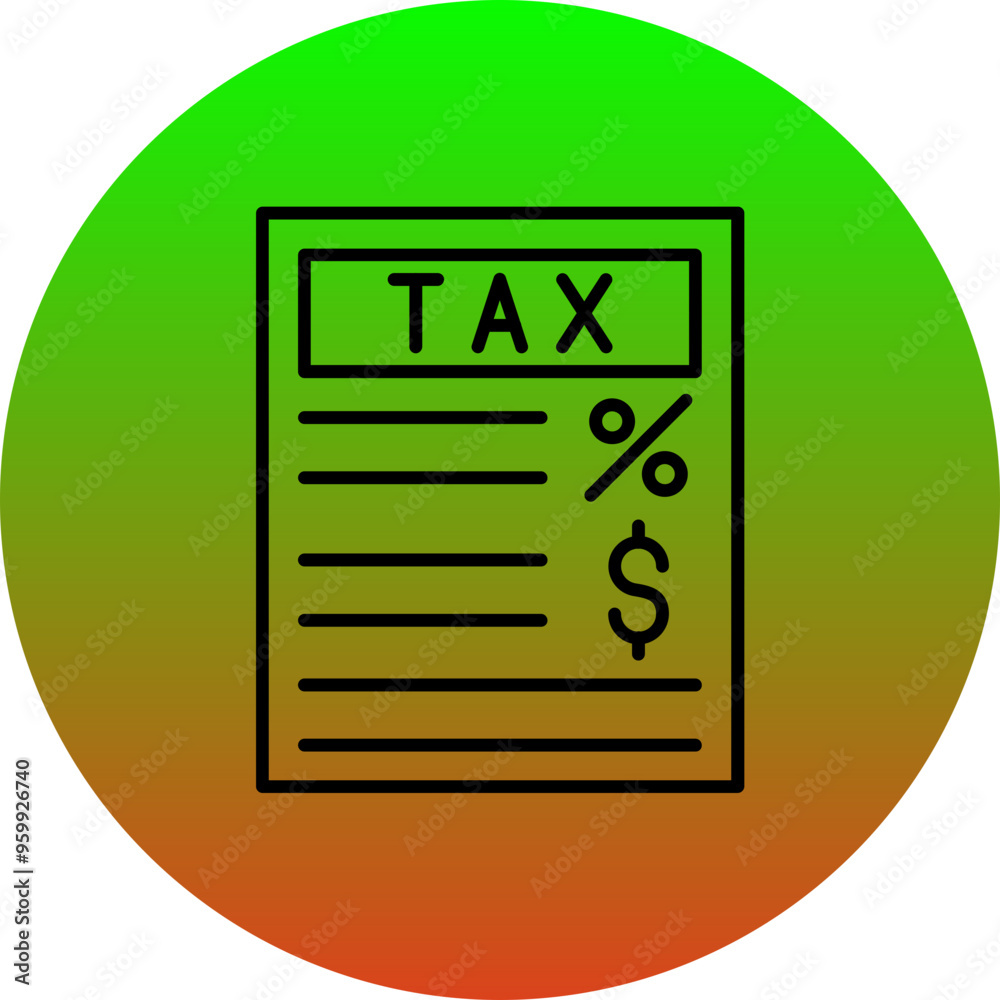 Taxation Icon Taxation Icon