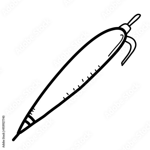 vector illustration of a pen