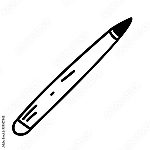 vector illustration of a pen